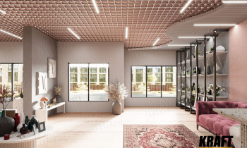 Sufit rastrowy o strukturze piramidalnej – sztuka przestrzeni we współczesnych sufitach